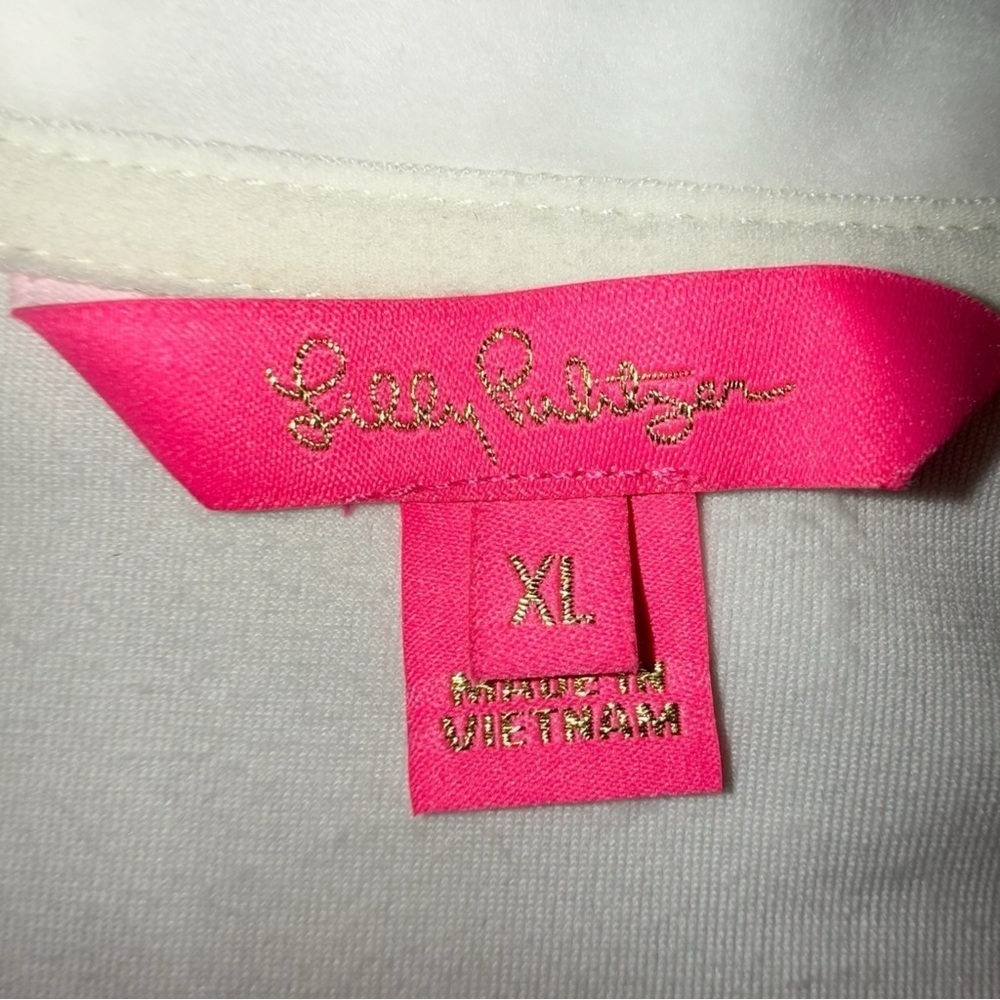 LILLY PULITZER Skipper Velour Popover - XL Coconut - Picture 10 of 15
